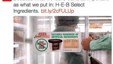 H-E-B Select Ingredients Twitter Update